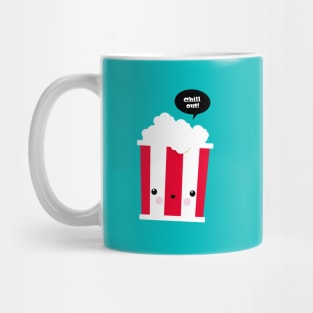 Kawaii illustration of popcorn Mug